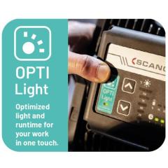 Akku-Arbeitsleuchte NOVA 4C+R 30 W 400-4000 lm