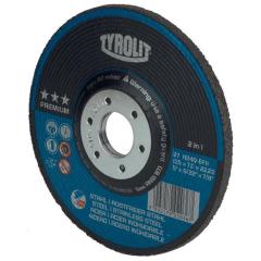 Schruppscheibe PREMIUM D125xS4mmKörnung 30 gekr.2in1 Bohr.22,23mm TYROLIT | 10 Stück