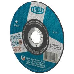 Trennscheibe BASIC D125x2,5mm ger.2in1 Bohr.22,23mm TYROLIT | 25 Stück