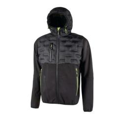 Hybrid-Softshelljacke Spock Gr.2XL schwarz/carbon U.POWER
