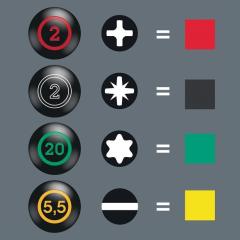 Vergaserschraubendreher 355 PZ Stubby Gr.PZ 2 Klingen-L.25mm Kraftform