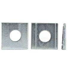 Vierkant-Scheiben (8% Neigung) DIN 434 | Stahl galvanisch verzinkt | ÜH 26 mm | 50 Stück