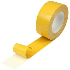 Messeklebeband doppelseitig Breite 50mm L.25m S.250µ gelb Baumwollzellgewebe | 20 Stück