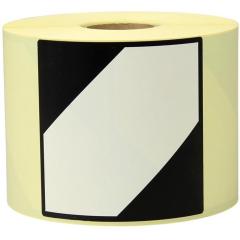 Etiketten Maße 100x100mm Papier weiß Aufdruck LQ TRANSPAK