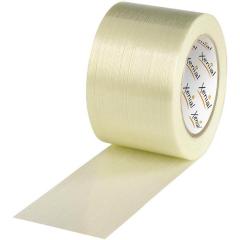 Filamentklebeband m.Längsfaden Breite 75mm Länge 50m S.100µ transparent XENIAL | 12 Stück