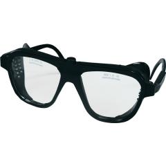 Schutzbrille EN 166 Bügel schwarz,Scheibe klar Nylon,Glas