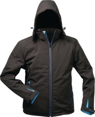 Wintersoftshelljacke Uranos Gr.XXL schwarz/blau ELYSEE
