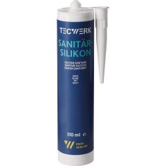 Sanitär-Silikon weiß 310 ml Kartusche TECWERK chemicals | 15 Stück