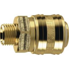 Schnellverschlusskupplung DN 7,2,AG MS blk Gew.G 1/2 Zoll 20,95mm TECWERK | 10 Stück