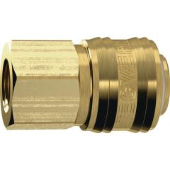Schnellverschlusskupplung DN 7,2,IG MS blk Gew.G 1/4 Zoll 11,89mm TECWERK | 10 Stück