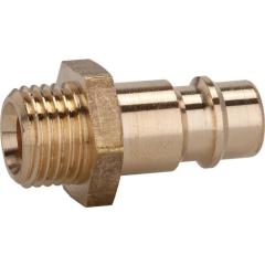 Stecknippel MS blk Stecker DN 7,2 AG G 1/4 Zoll TECWERK | 10 Stück