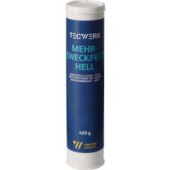 Mehrzweckfett 400g hell Kartusche TECWERK | 12 Stück