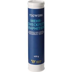 Mehrzweckfett graphitiert 400g schwarz Kartusche TECWERK CHEMICALS | 12 Stück