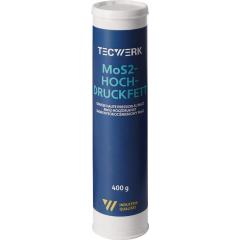 MoS² Hochdruckfett schwarzgrau 400g Kartusche TECWERK | 12 Stück