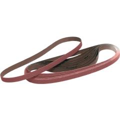 Schleifband L.330mm B.10mm K.120 f.HO/MET Korund TECWERK | 10 Stück
