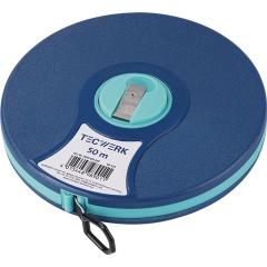 Kapselbandmaß L.50m Band-B.13mm 2 mm/cm EG II ABS Nylon-Fiber TECWERK