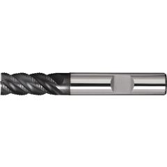 Schaftfräser DIN 6527L Typ NR-UNI D.8mm Einsatz-L.25mm VHM TiAlN HB Z.4 lang