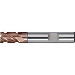 Schaftfräser DIN 6527K TypN HPC D.10mm Einsatz-L.24mm VHM TiAlN HB Z.4 kurz