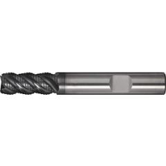 Schaftfräser DIN 6527L Typ HR D.6mm Einsatz-L.-mm VHM TiAlN HB Z.4 lang TECWERK
