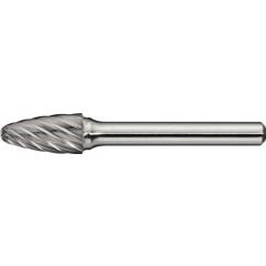 Frässtift RBF INOX D.12mm Kopf-L.25mm Schaft-D.6mm HM Verz.Normal,fein TECWERK