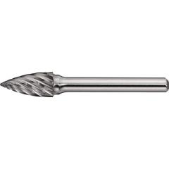 Frässtift SPG INOX D.10mm Kopf-L.20mm Schaft-D.6mm HM Verz.Normal,fein TECWERK