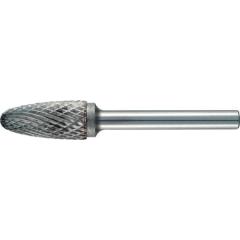 Frässtift RBF D.3mm Kopf-L.12mm Schaft-D.3mm HM Verz.Kreuz TECWERK