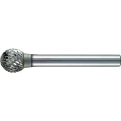 Frässtift KUD D.6mm Kopf-L.5mm Schaft-D.3mm HM Verz.Kreuz TECWERK