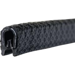 Kantenschutz Klemmber.3-6mm L.10m B.12mm H.17,5mm schwarz TECWERK | 10 Stück