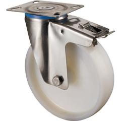 Lenkrolle D.100mm Trgf.130kg m.Festst.Ku.95x80mm BS ROLLEN