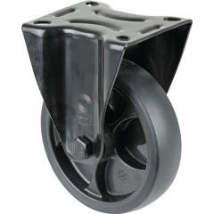 Bockrolle D.125mm Trgf.120kg Bockrollen Gum.Platte L104xB80mm Farbe Rl.schwarz