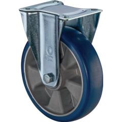 Bockrolle D.250mm Trgf.350kg Bockrollen PU Platte L135xB110mm Farbe Rl.blau