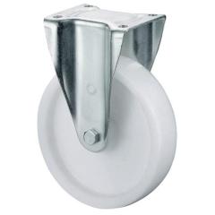 Schwerlast-Bockrolle D.100mm Trgf.350kg Ku.Platte L105xB85mm BS ROLLEN