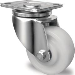 Schwerlast-Lenkrolle D.100mm Trgf.500kg Ku.Platte L100xB85mm Rl.weiß PROMAT