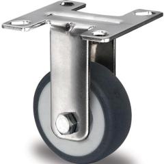 Bockrolle 50mm 50kg TPE Gleitlager VA 55x55mm PP PROMAT