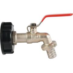 Kugelauslaufhahn Messing/PVC IG 2 Zoll Nenn-Gr.19mm Nenn-Gr.3/4 Zoll PROFEC