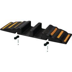 Gummi-Schlauchbrücke L850xB380xH90mm 6 Reflektorstreifen