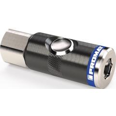 Druckknopf-Sicherheitskupplung DN 7,4,IG AluNBR Gew.G 1/2 Zoll 19,17mm PROMAT