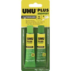 2K-Epoxidharzklebstoff PLUS ENDFEST 33g gelblich Tube UHU | 6 Stück