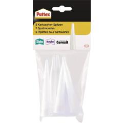 Kartuschenspitzen PFWKS Ku.5 Spitzen,1 Verschlusskappe Btl.PATTEX | 15 Stück