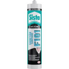 Sanitärsilikon F101 weiß 300 ml Kartusche SISTA | 12 Stück