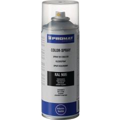 Colorspray tiefschwarz seidenmatt RAL 9005 400 ml Spraydose TECWERK CHEMICALS | 6 Stück