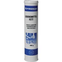 Lebensmittelfett NSF-H1 naturfarben,hell 400g Kartusche PROMAT chemicals | 12 Stück