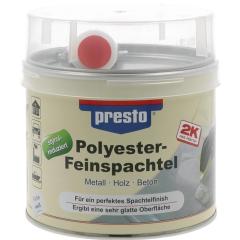 2K-Feinspachtel weiß,Härter rot 1000g Dose PRESTO | 6 Stück