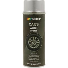 Felgensilber CAR´S WHEEL PAINT silber glänzend 400ml Spraydose MOTIP | 6 Stück