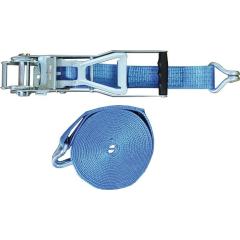 Zurrgurt DIN EN 12195-2 L.10m B.50mm m.Langhebelr.+Spitzh.LC U 5000 daN TECWERK