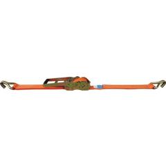 Zurrgurt DIN EN 12195-2 L.8m B.50mm Getriebezugratsche+Spitzh.