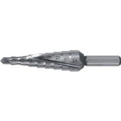 Stufenbohrer Bohrber.4-12mm HSS Spiralnut Z2 Stufen 9 RUKO