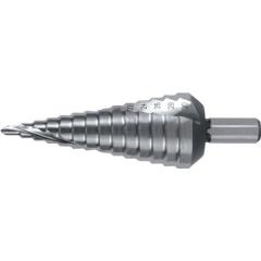 Stufenbohrer Bohrber.4-30mm HSS Spiralnut Z2 Stufen 14 RUKO