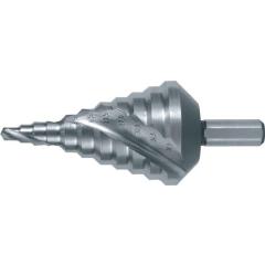 Stufenbohrer Bohrber.5,3-38,5mm HSS Spiralnut Z.2 Stufen 11 RUKO