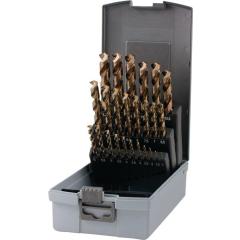 Spiralbohrer-Satz DIN 338 UNI D.1-13x0,5mm HSS-Co5 25-tlg.